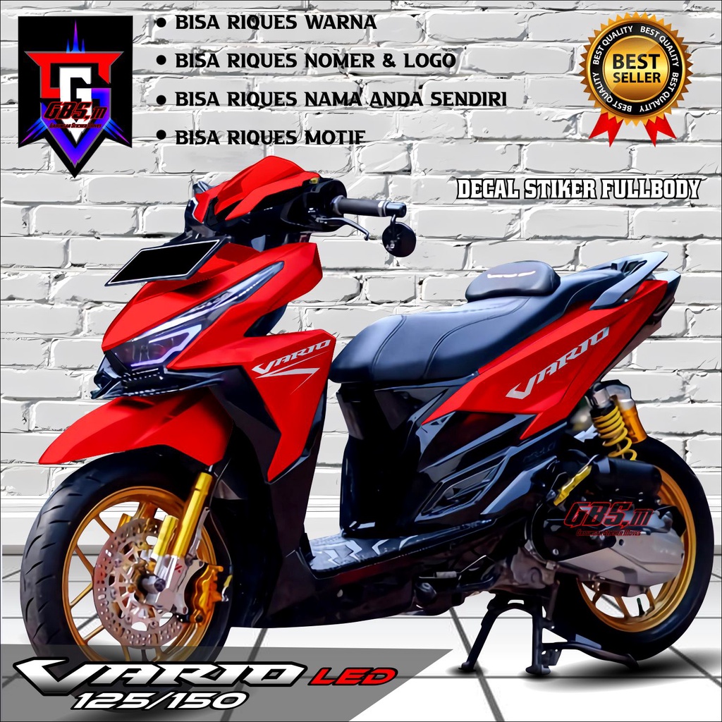 Decal Vario Fullbody Stiker Decal Vario 125 150 Led Decal Sticker Vario led 125 150 full body