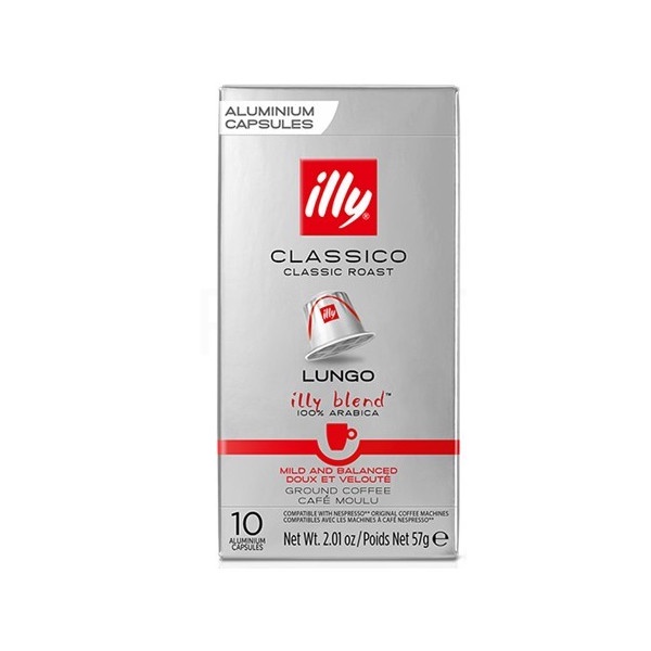 illy Nespresso Potion Coffee Lungo Classic Roast Coffee 10 Capsules