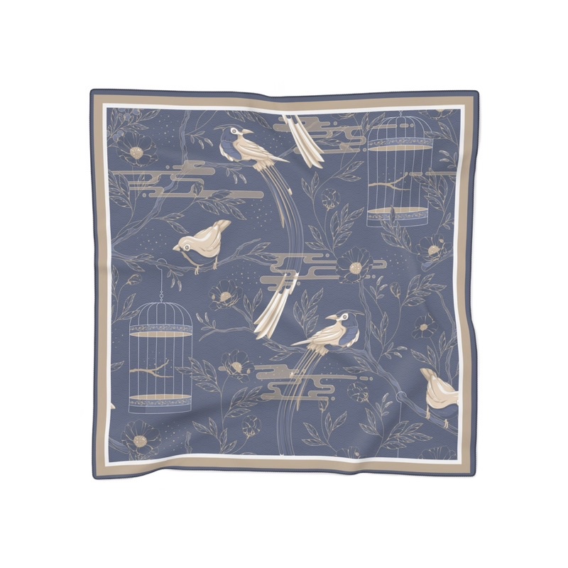 Hijab Voal Premium Birds Pattern