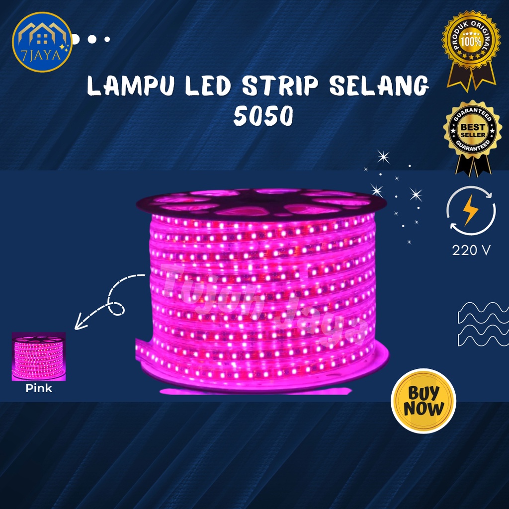 Lampu LED Strip Selang 5050 A - PINK