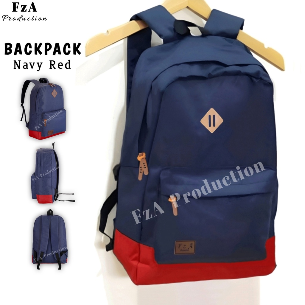 FzA Official - Tas Ransel Punggung Distro Casual Pria Wanita / Tas Ransel Laptop Backpack Original - NRFQT