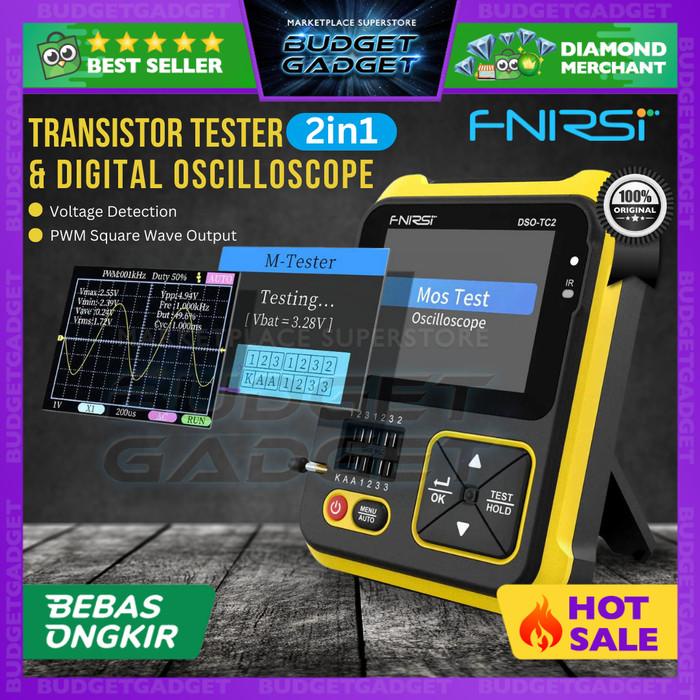 Best Seller Fnirsi 2In1 Transistor Tester & Digital Oscilloscope Handheld -Dso-Tc2