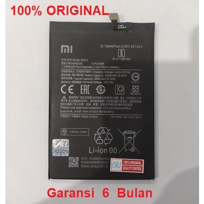 Baterai Battery XIAOM Redmi 10c 10A BN5G Original100%