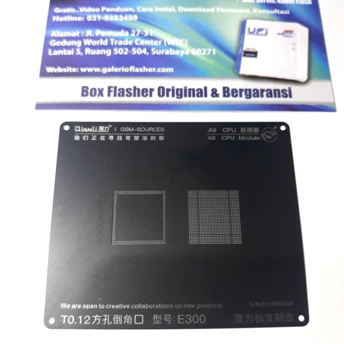 PLAT BGA/CETAKAN IC CPU RAM A9 IPHONE 6S-6SP QIANLI BLACK EDITION