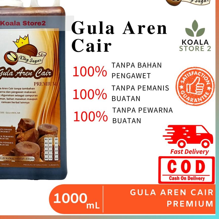 

❃ Gula Aren Cair By King Sugar 1 Liter setara 1,3 Kg / Brown Sugar Cair 1000 mL / Campuran Minuman Hitz Kekinian ۩