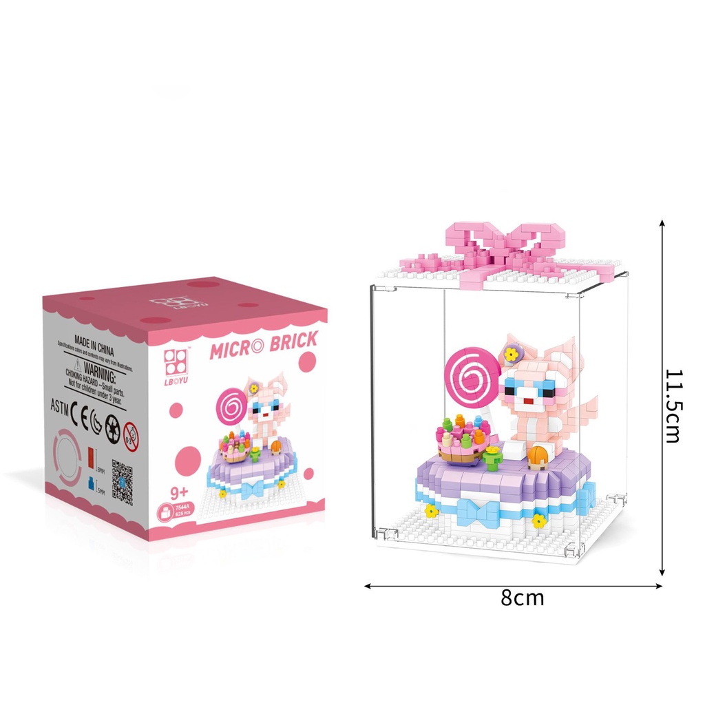 Cake animal building block Mainan Hadiah Ulang Tahun