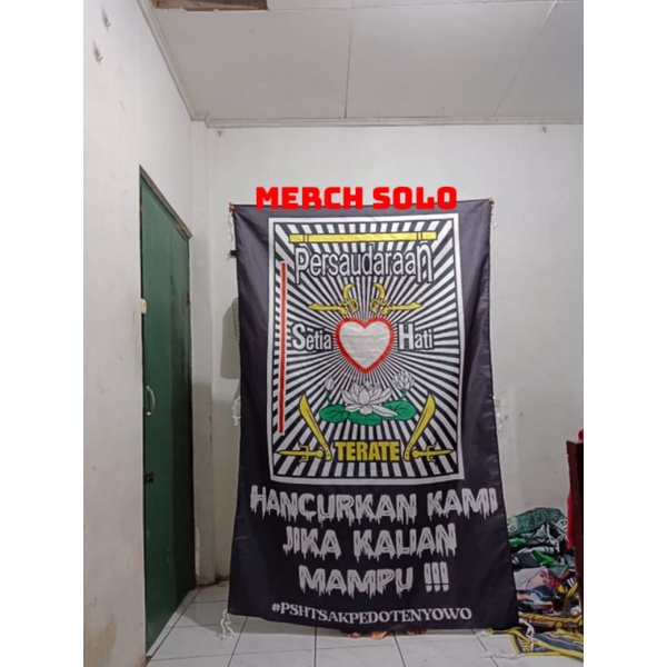 bendera PSHT Spanduk Giantflag Umbul Umbul full printing ukuran besar