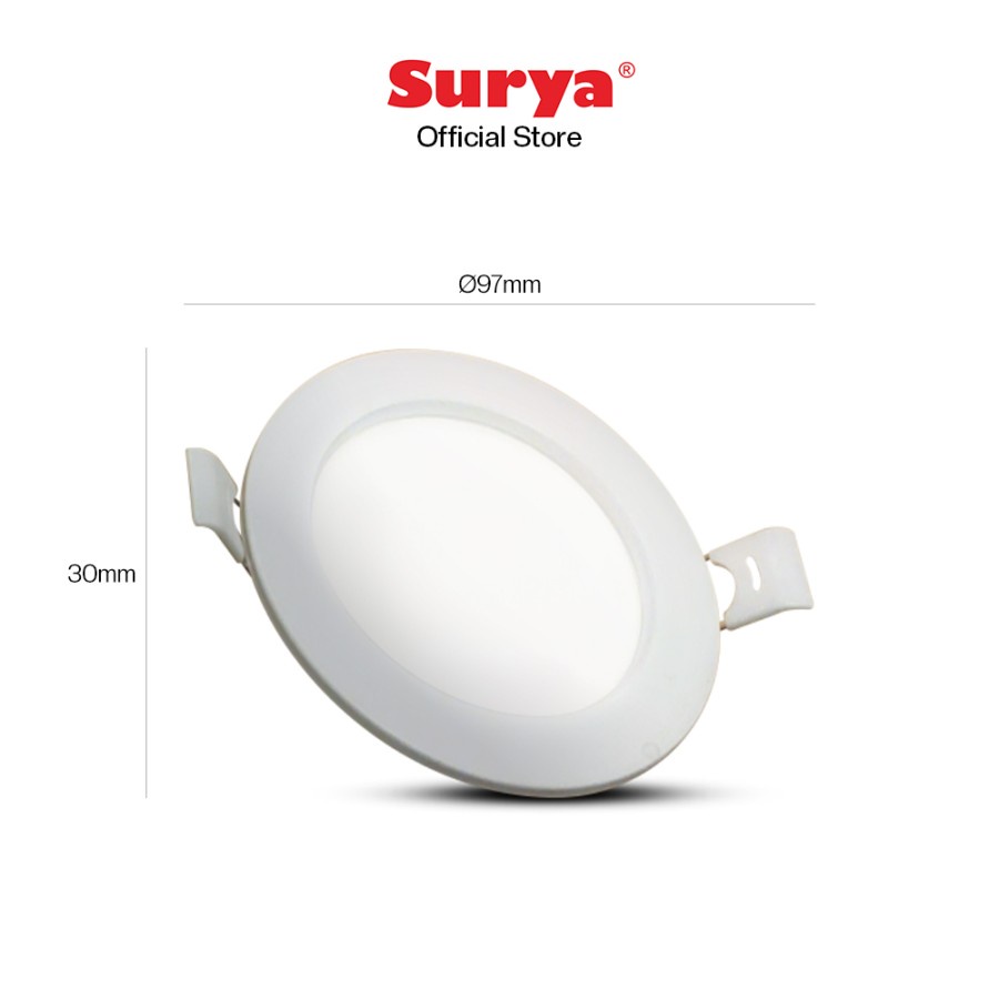 Surya Downlight Lampu Panel LED DecoLED 5 Watt IBR CDL Cahaya Putih