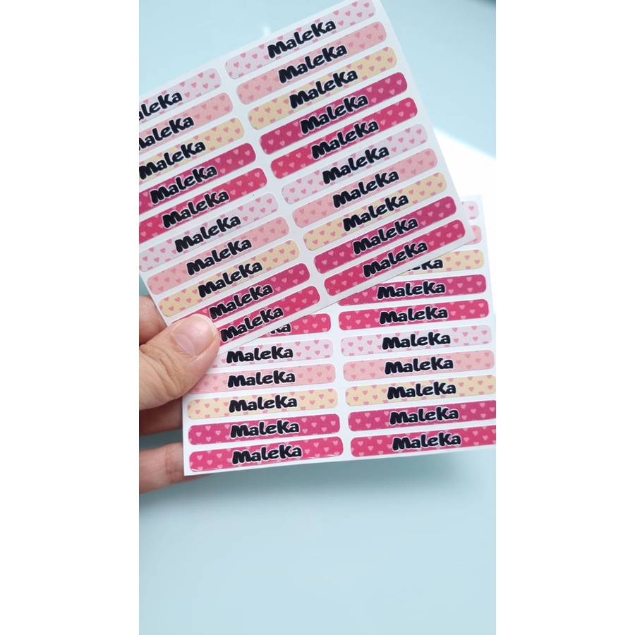 

Cutting Sticker / Label nama untuk Pensil atau Pen