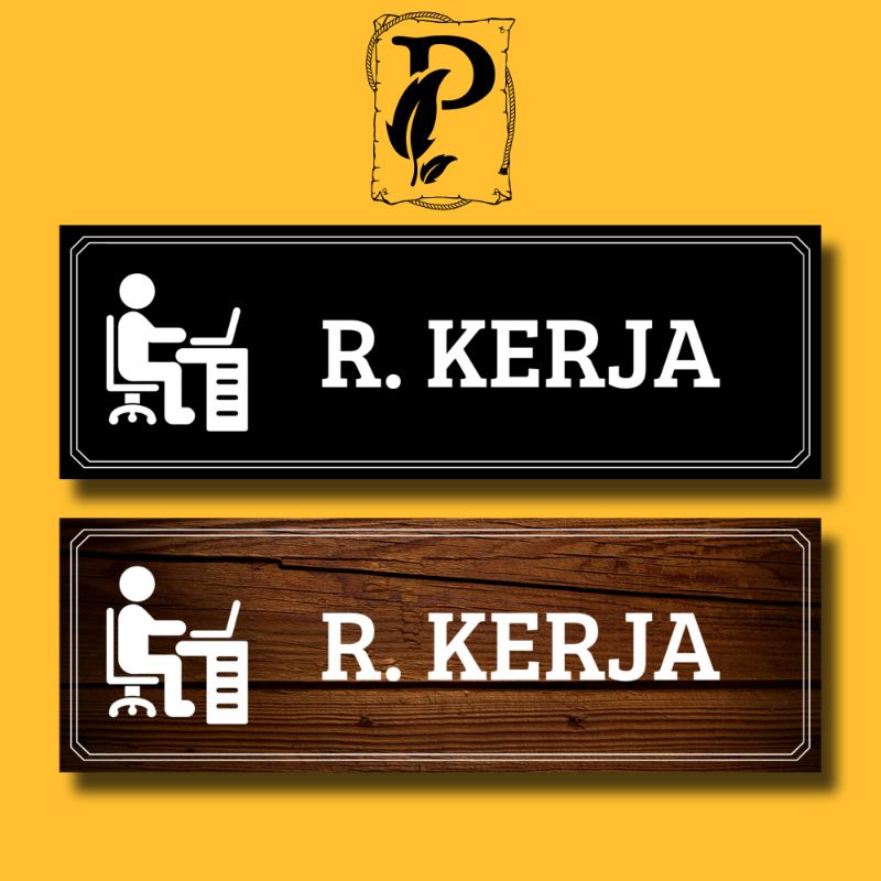 

Papan Tanda Ruang Kerja, Wall Decor, Hiasan Dinding, Sing in