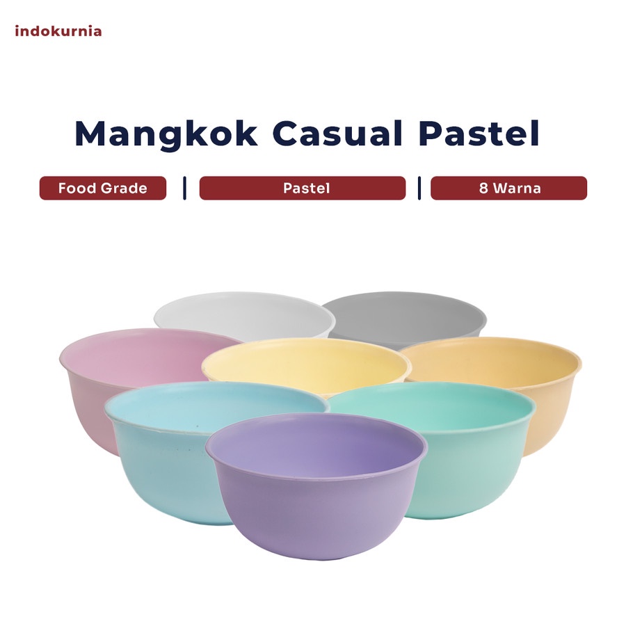 IK - MANGKOK CASUAL PASTEL MACARON PARTY BOWL COLOURFUL TERMURAH