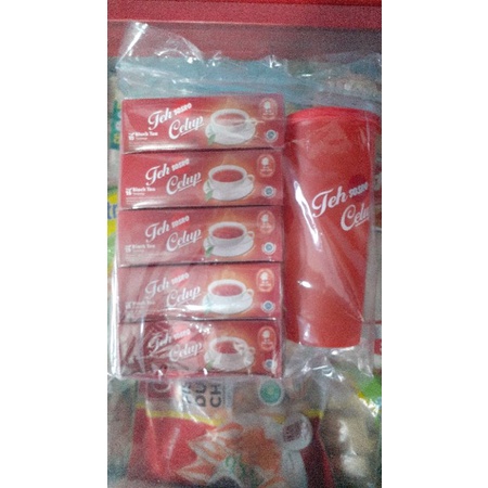 

Teh Sosro Celup free Tempat minum isi 5 pack
