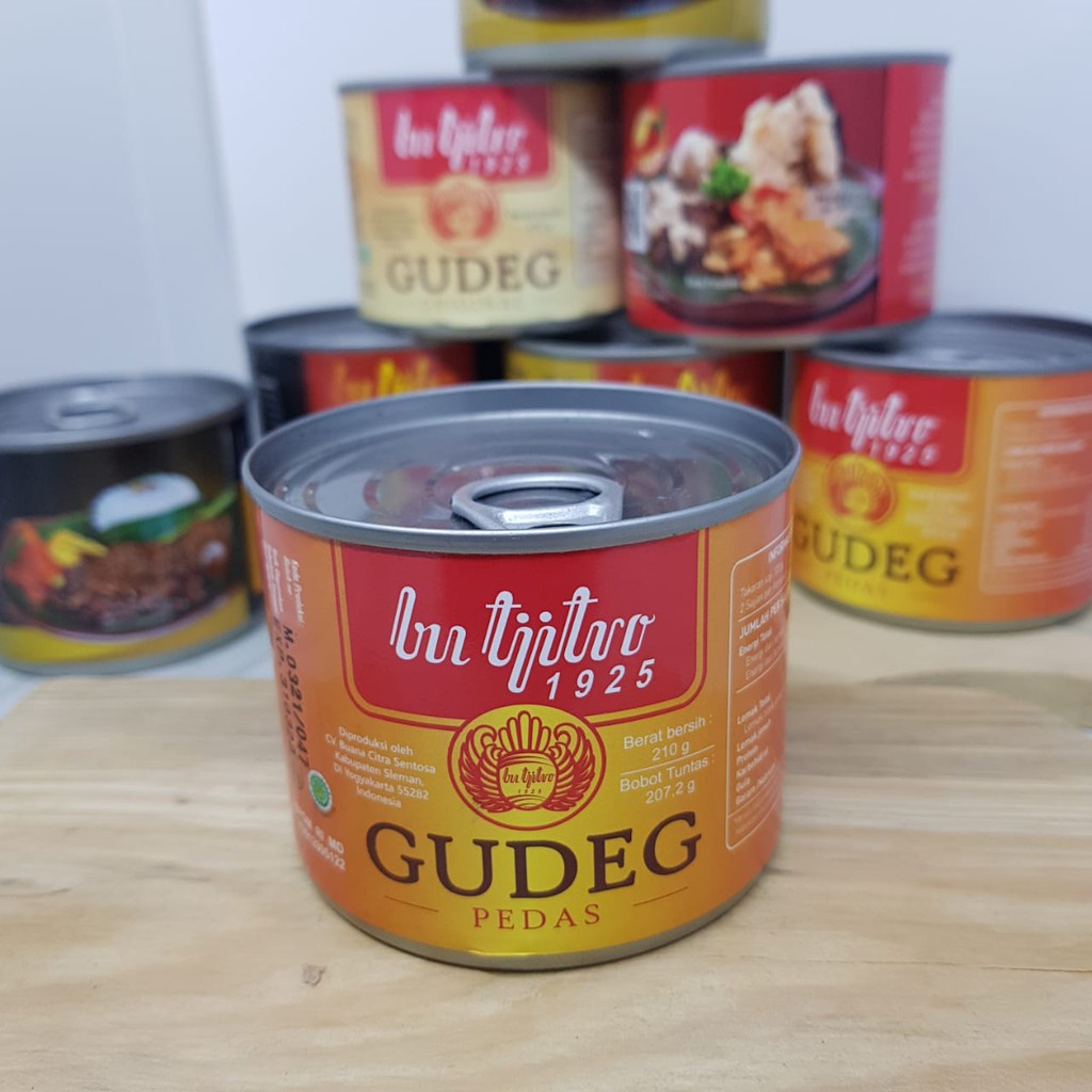 Gudeg Kaleng Pedas - Bu Tjitro Jogja Rasa Pedas 210gr