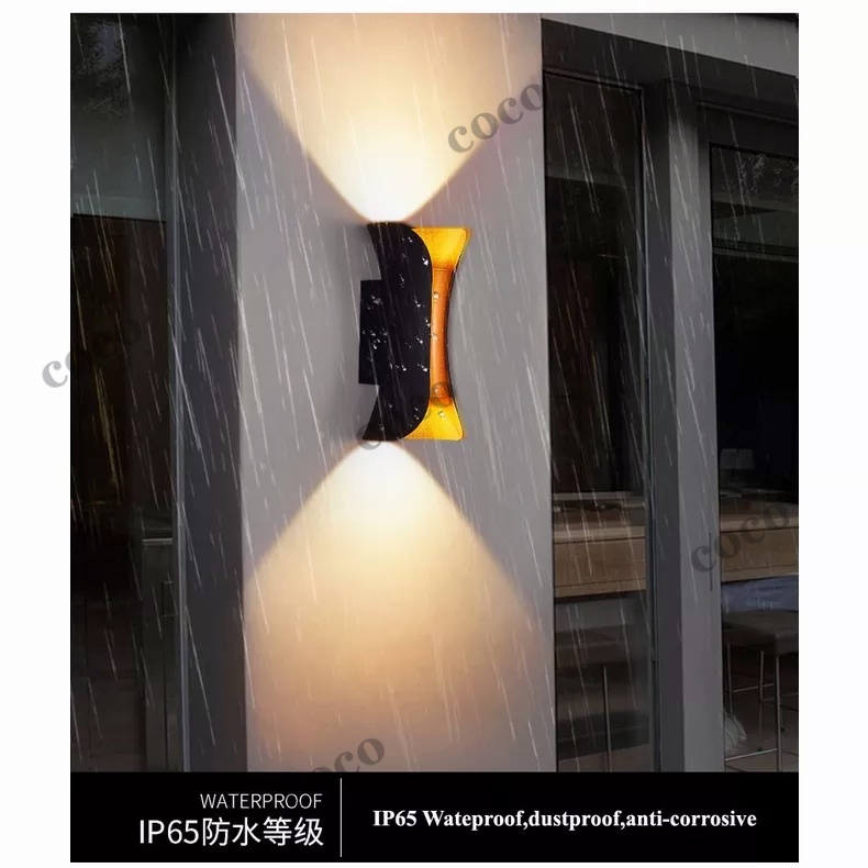 【penjual lokal】Lampu Dinding Tahan Air Aluminium Hias Outdoor Kamar Tidur Ruang Tamu LED Wall Light Waterproof Garden Wall Lamp Indoor Corridor Bedroom Living Room Home Lighting