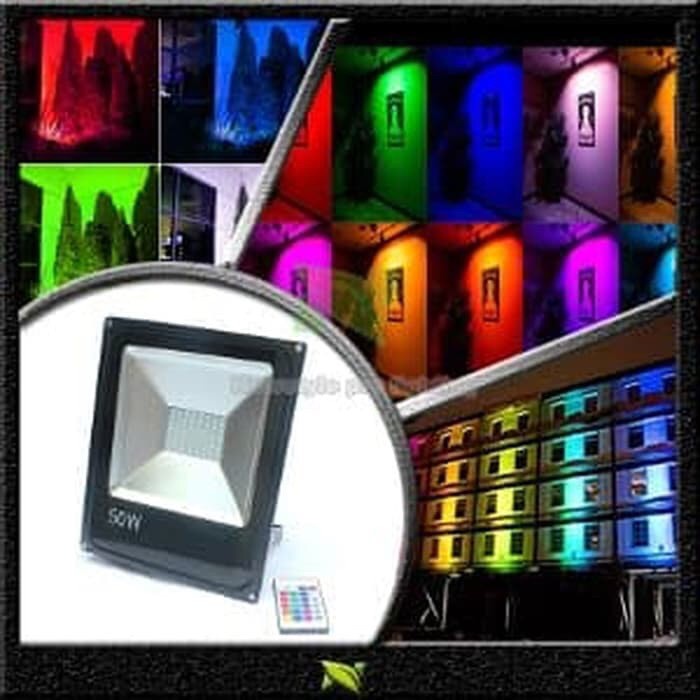 *:*:*:*:*] Lampu sorot led 50 watt rgb warna wArni lampu sorot waterproof