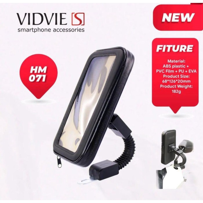 Vidvie S Universal Phone Holder for Motorcycle HM071 - Black