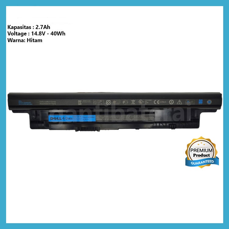 Baterai DELL Inspiron 14R 3421 5421 5473 15R 5521 XCMRD Vostro 2421 2521 3446 Latitude 14 3000 ORI