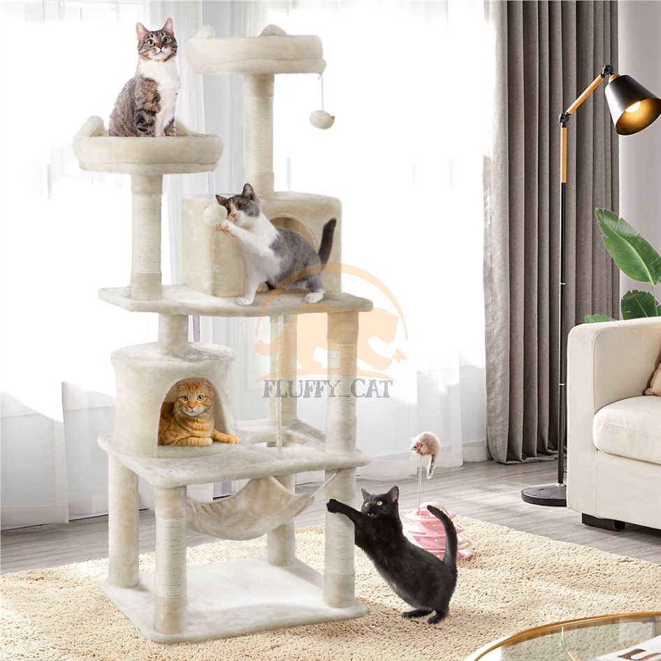 Cat Tree - Kandang Kucing - Panjatan Kucing - Cat Scratcher - Mainan Kucing Bengal - Rumah Kucing Pe