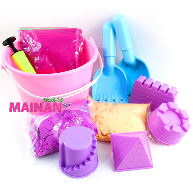 MAINANKEI NEW MAINAN ANAK KOLAM EMBER CETAKAN PASIR 250GRAM SS1506 SET ISTANA PASIR AJAIB