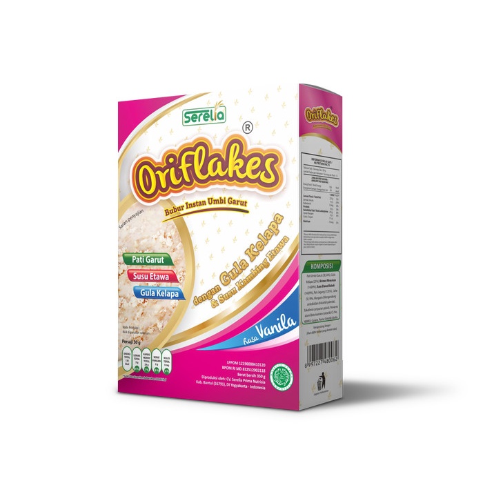 

Oriflakes Sereal Umbi Garut Solusi Maag Dan Asam Lambung 900 Gram. - Vanila 072