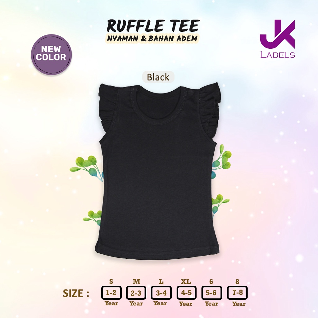 RUFFLE TEE - SPECIAL COLORS EDITION (1-8 TAHUN)