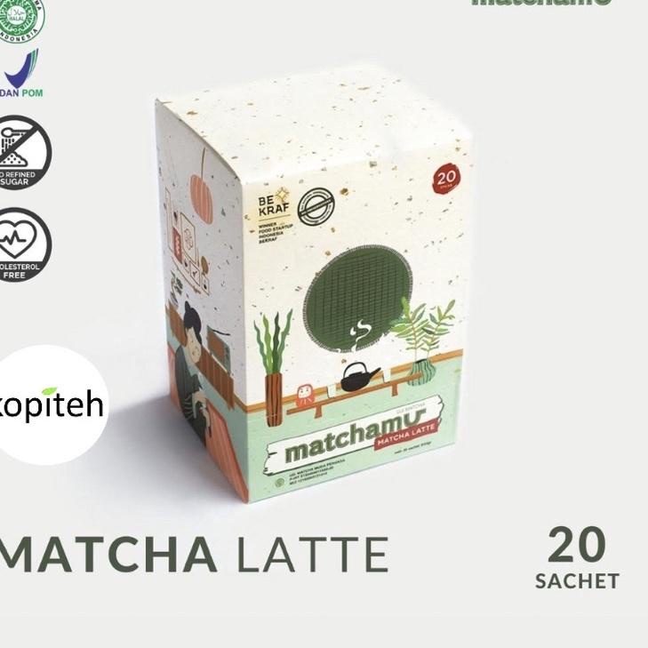 

۩ Matcha Latte Box of 20 - Matchamu ☝