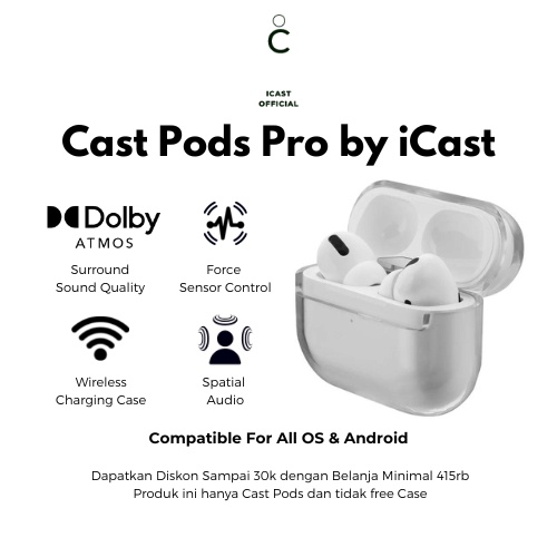iCast TWS Cast Pods Pro H1 Edition Final Upgrade 2023 Made by iCast Official