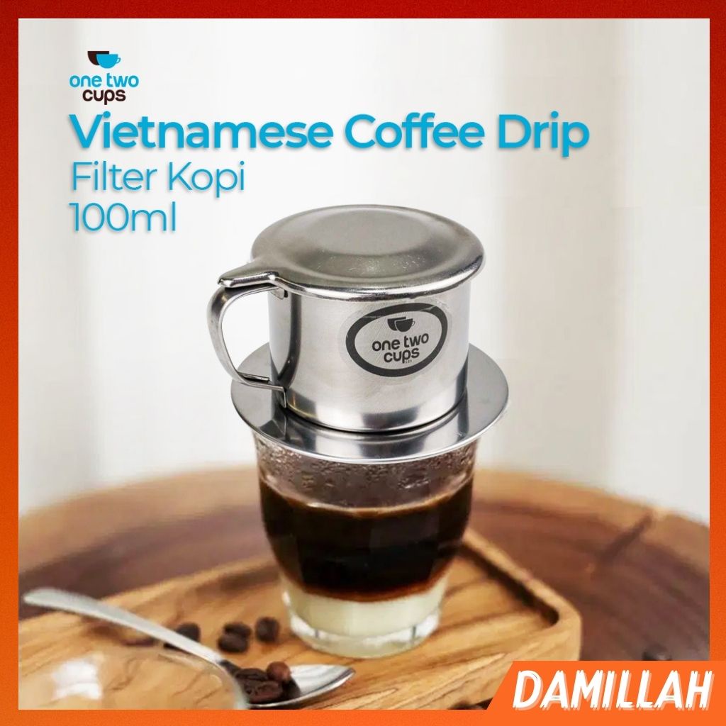 Vietnam Drip Filter Penyaring Kopi Vietnam Drip Saringan Longcam Filter Pot Dripper Kopi Damillah