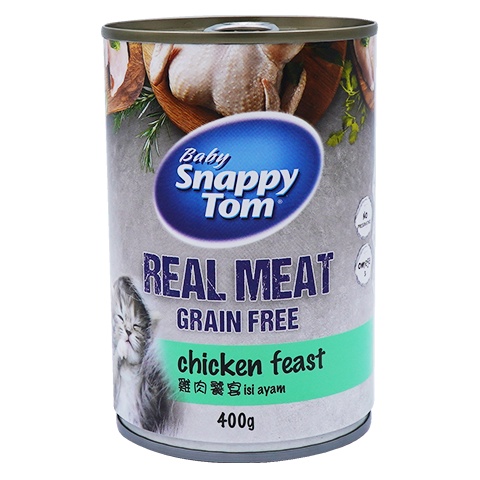 Baby Snappy Tom With Chicken Feast Wet Cat Food 400 gram