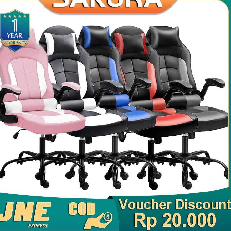 TerkiniWeyon Sakura Kursi Gaming Chair Kursi Komputer Kursi Gaming Murah Premium Quality Gaming Chai