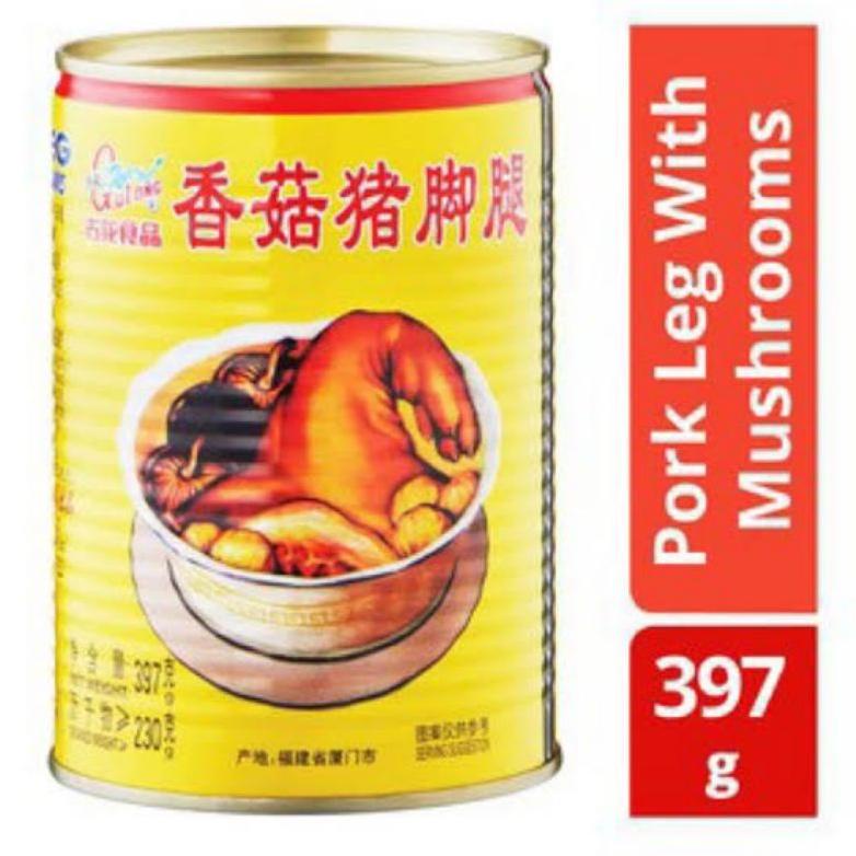 

2.2 SALE Gulong Pork Leg with Mushroom / Kaki babi kaleng 397 gr 397gr