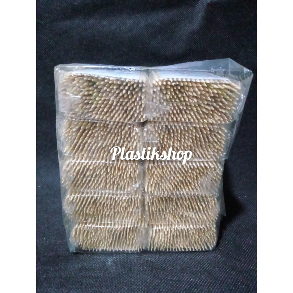 Tusuk Gigi Bambu Polos Kencana Per Pack Besar (10 Bungkus Kecil)