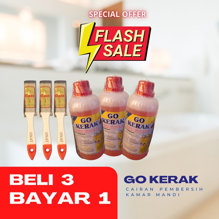 PEMBERSIH TOILET KAMAR MANDI KARAT ALAT DAPUR GO KERAK 3PCS