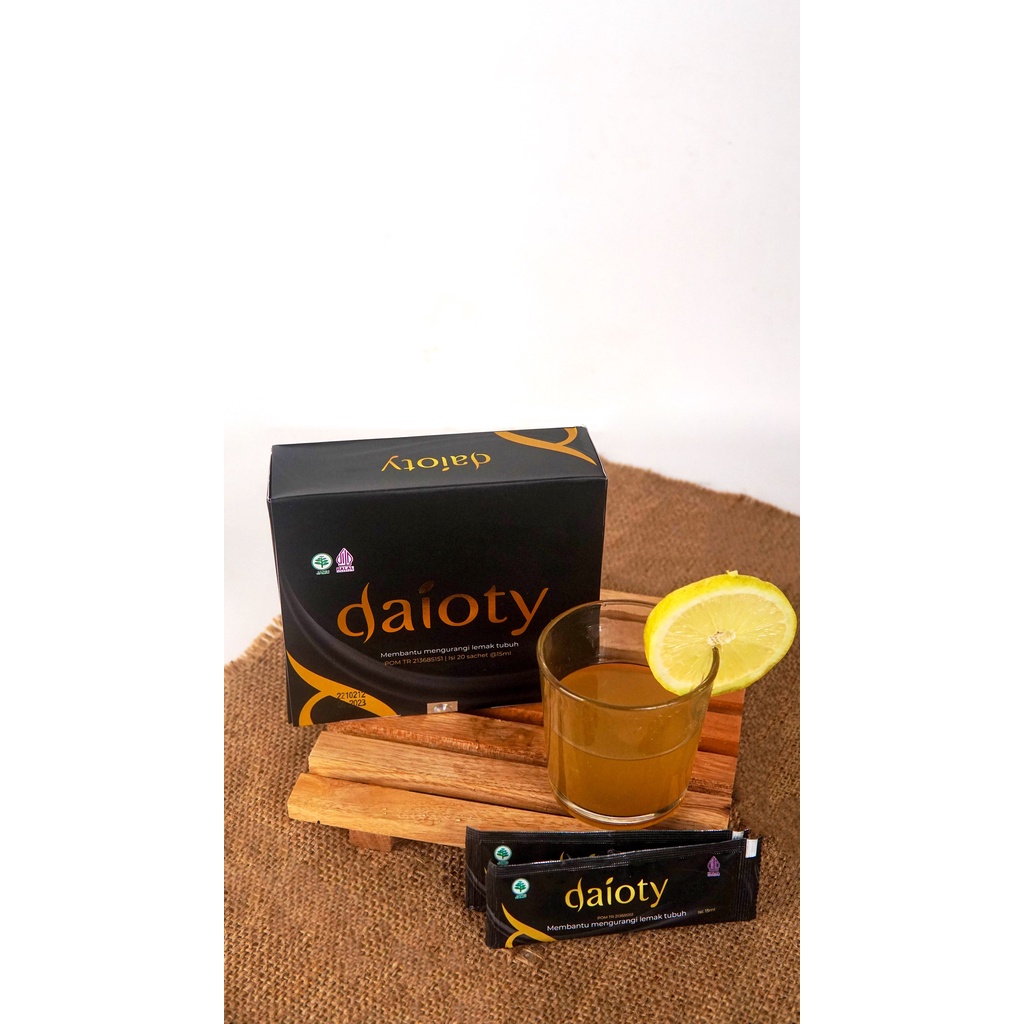 Daioty  Slimming Herbal Diet Sehat Alami 2 Box 40 Sachet BPOM HALAL