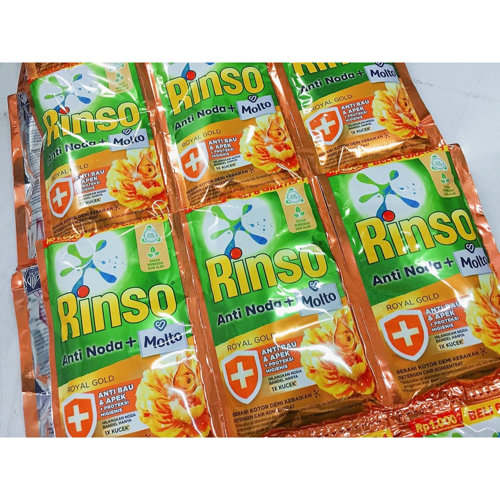 PROMO Brand | Rinso Anti Noda Molto Cair Renceng - 6 Sachet x 42 ml | Bisa 1 Sachet