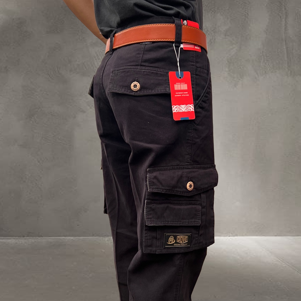 Celana Panjang Cargo Cardinal Pria Original Merk Dove Choice
