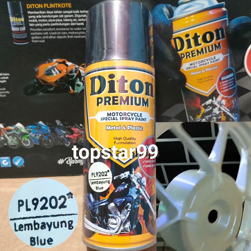 Pilok Cat Diton Premium 400cc Lembayung Blue Biru 9202 Pilox Cat Semprot Special Spray Paint