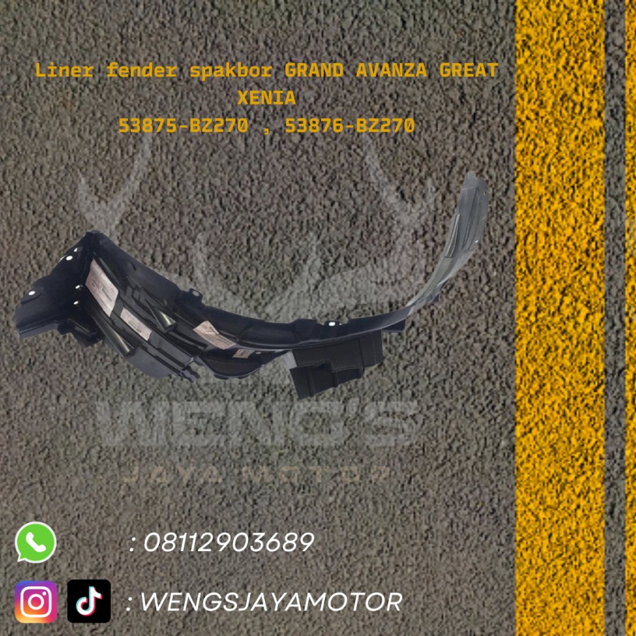 LINER FENDER / KARPET LUMPUR GRAND AVANZA VELOZ / XENIA 2015 - 2019