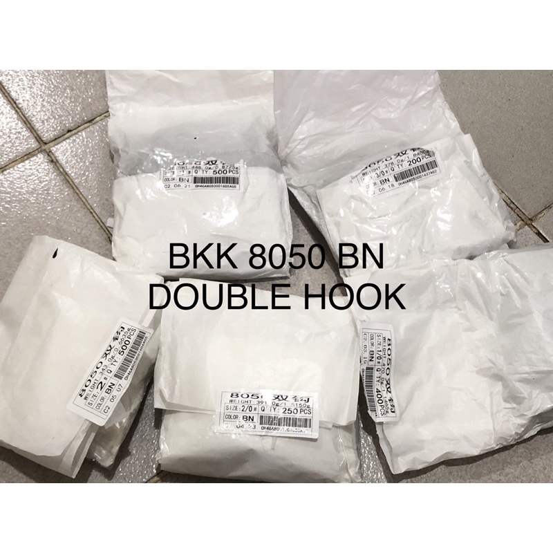 Mata Kail Double Hook BKK 8050 BN 100pcs