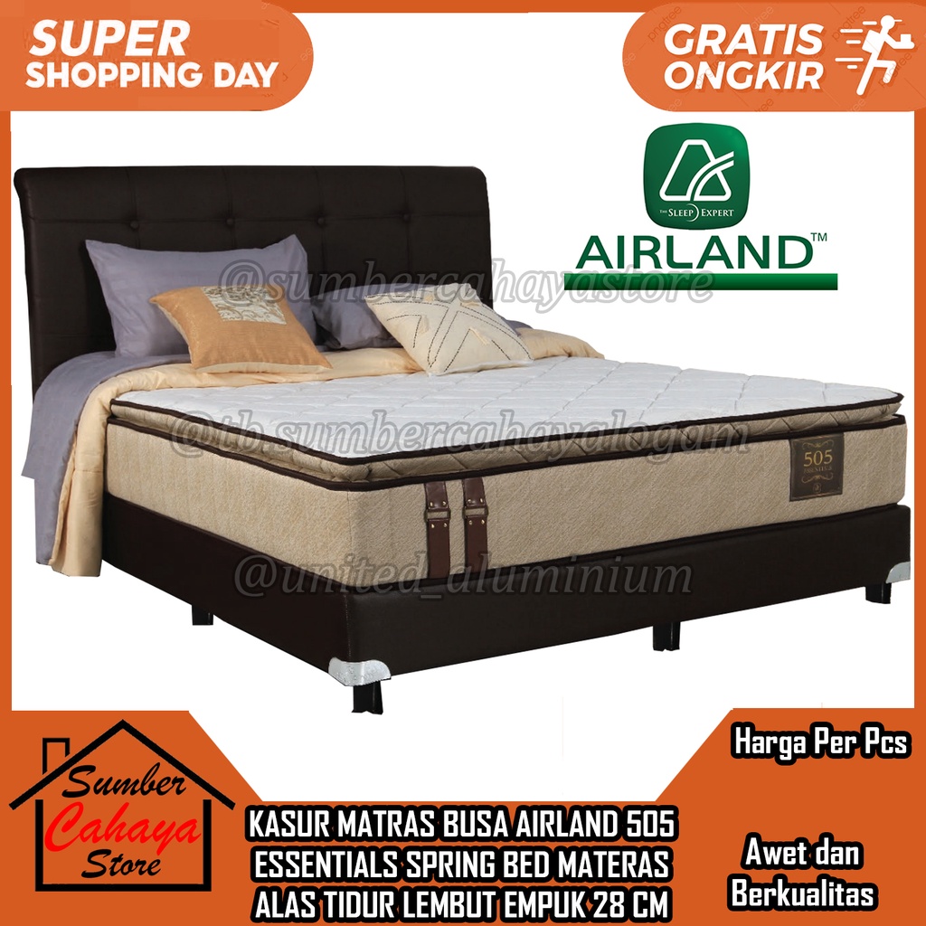 [Kargo] AIRLAND SPRINGBED 505 ESSENTIALS MATRAS MATERAS KASUR SPRING BED PILLOW TEMPAT TIDUR ALAS BU