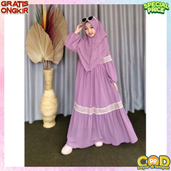 Pakaian Muslim Anak Cewek Bsju Gami Syari Kids Gamid Lebaran Idul Fitri 2023 Pakaian Muslimah Usia T
