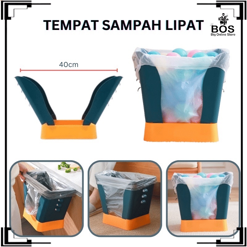 BOS TEMPAT SAMPAH MAGIC LIPAT / TONG SAMPAH LIPAT MULTIFUNGSI FLEXIBLE