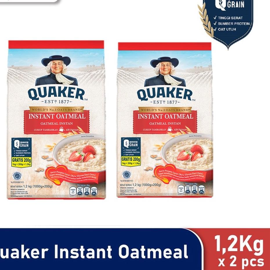 

Proses sekarang Quaker Instant Oatmeal 2 x 1200 gr
