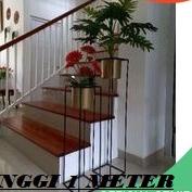 ➫ STANDING POT BESI TINGGI 1 METER / RAK BUNGA BESI / STANDING POT BESI / DIAMETER 18 CM ►