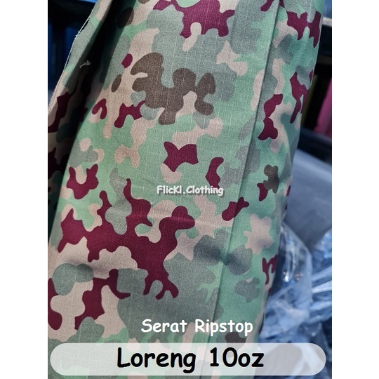 Bahan Kain Loreng Bahan Kain Loreng 10oz Loreng Fashion Camo 10oz TNI Tentara Ormas Militer 10oz