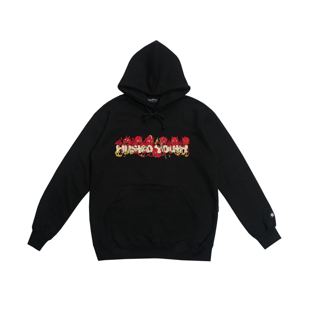 HUSTED YOUTH RUCKUS BLACK HOODIE
