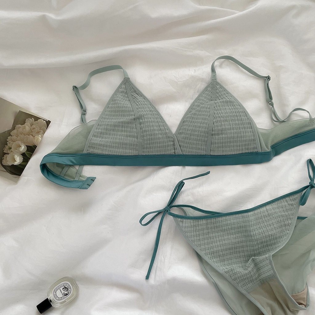 Renda Prancis tanpa cincin baja bagian tipis payudara besar menunjukkan koleksi pakaian dalam set br