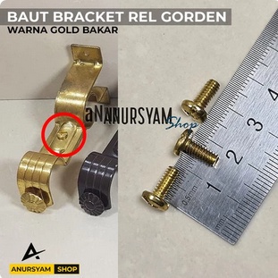 Baut Braket Rel Gorden / Baut Rel Gorden - GOLD Bakar