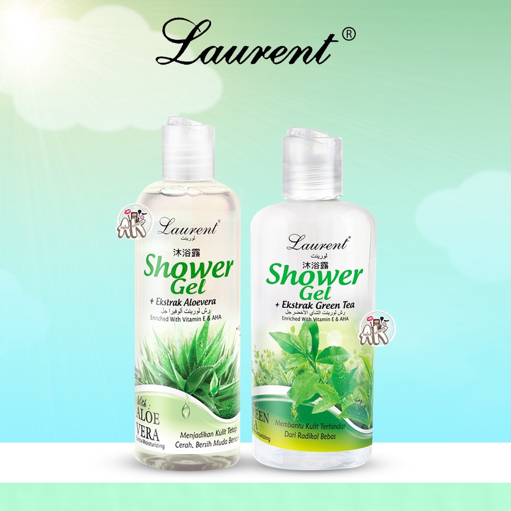 LAURENT SHOWER GEL SERIES 250ML ( GREENTEA / ALOEVERA )