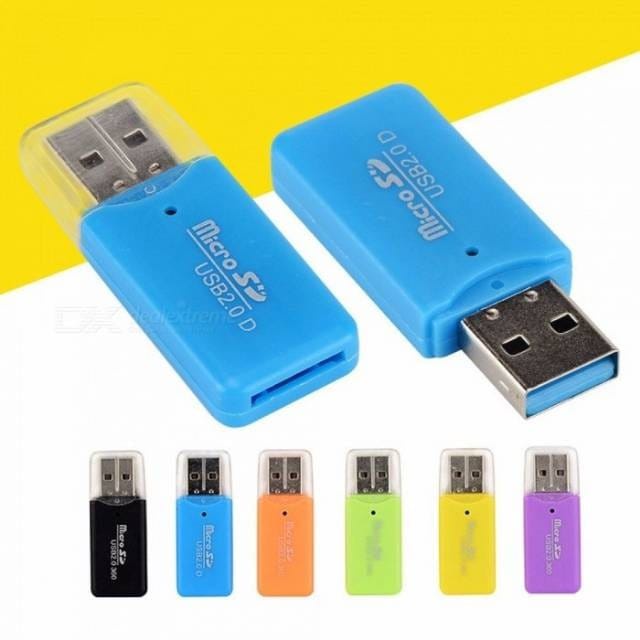 Portable Mini Card Reader USB 2.0 Micro SD Memory Card Reader Adapter Flash Drive For Tablet